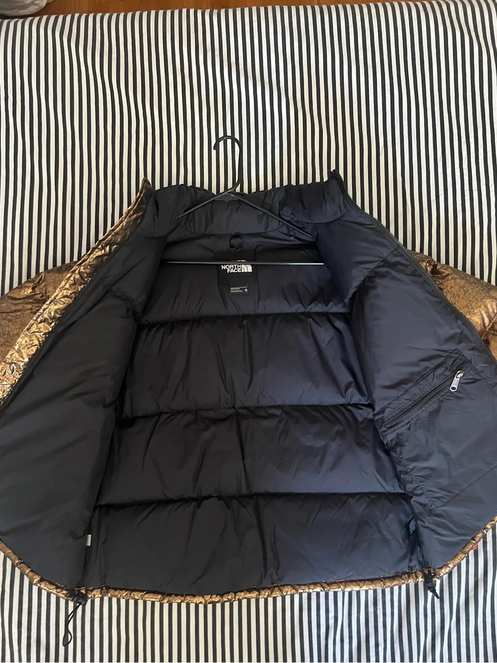 The North Face 1996 Retro Nuptse 700 Metallic Copper Jacket XL NWT